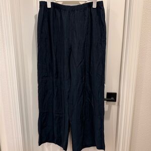 J. Crew Stratus Navy Wide Leg Pants